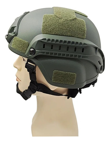 Capacete Tático Mich 2000 Paintball Airsoft Militar Verde