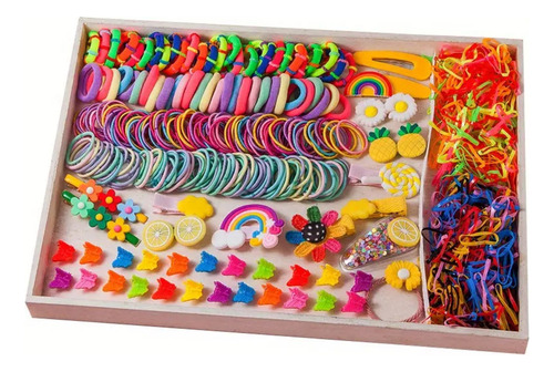 786 Pcs Mini Ligas Bandas Elásticas Para Cabello Pasadores