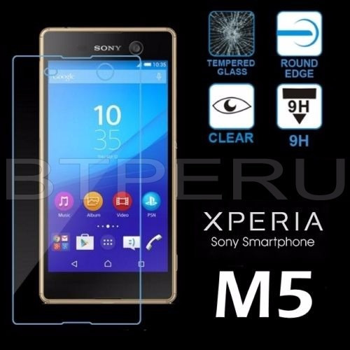 Mica Vidrio Templado Sony Xperia M5 E5606 Protector Golpes