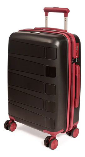 Valija Cabina Carry On Rigida Medidas Reglamentarias Mossi Negro Marbella