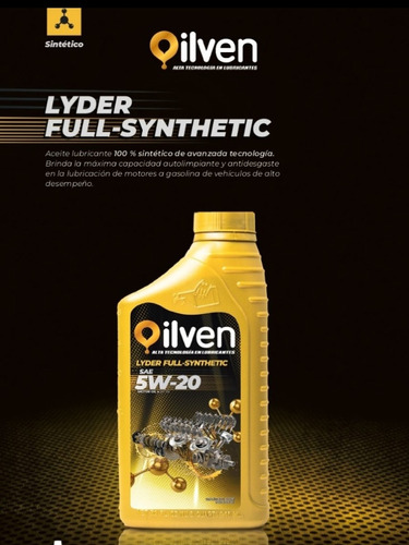 Lubricantes Full Sintético 5w20 Oilven.