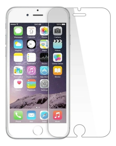 Vidrio Templado Plano Compatible Con iPhone 6 Plus