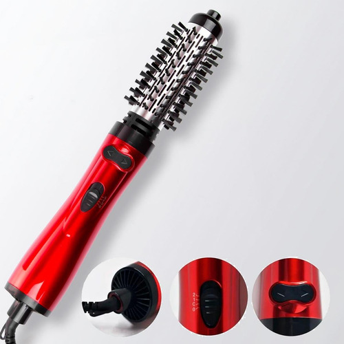 Escova Rotativa 2 Em 1 Profissional Alisadora Cabelo