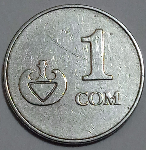 Moneda 1 Com Kirguistán