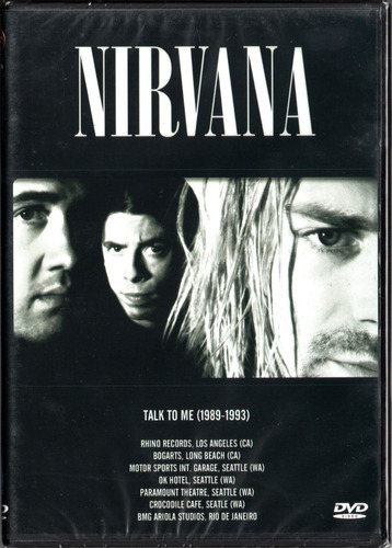 Dvd Nirvana - Talk To Me / 1989-1993