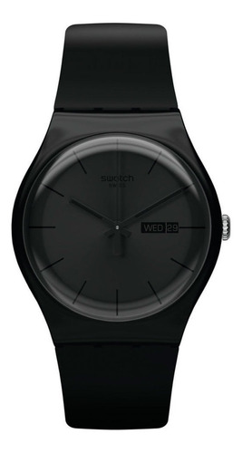 Reloj Swatch Black Rebel De Silicona Unisex