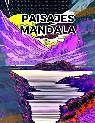 Paisajes - Libro De Mandalas Para Colorear Adultos Con Rotul