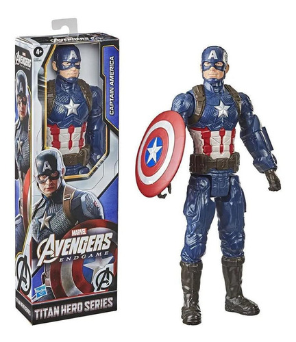 Boneco Capitão América Avengers Endgame Titan Hero Hasbro