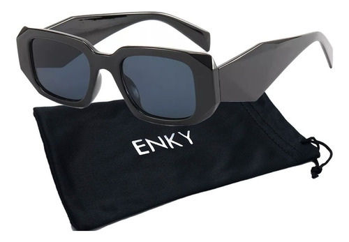 Lentes De Sol Enky Rectangular Retro Unisex Vintage Unisex 