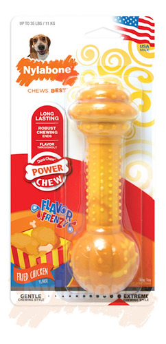 Hueso Para Perro Flavor Frenzy Barbell Fried Chicken