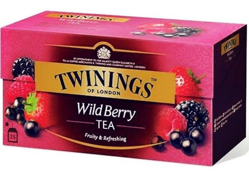 Té Negro Frutos Wild Berry Twinings Of London Caja C/ 25 Pz