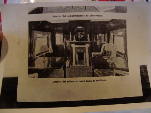 Antigua Fotografía Tren Antiguo Vagon Elegante 13x9 Cm