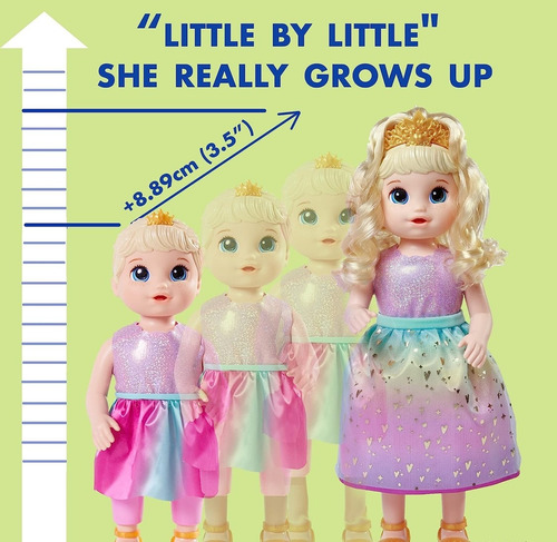 Baby Alive Princesa Ellie Grows Up Crece De Verdad Y Habla