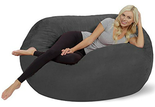 Silla  Bean Bag: Enorme Bolsa De Espuma Viscoelástica Para M