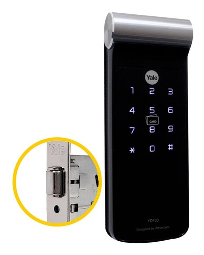 Fechadura Digital Yale Com Senha E Cartão - Ydf 30 Rl