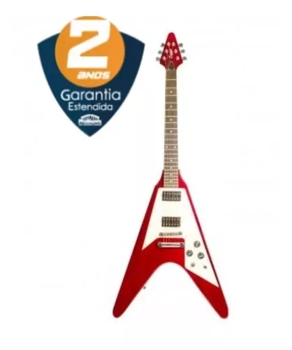 Guitarra Flying V Wine Red - v-rod wr - benson em Promoção na Americanas