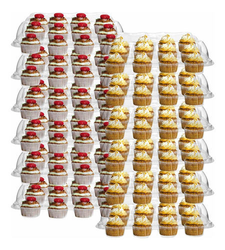 Porta Cupcakes Hedume Paquete De 12 , 12 Cajas Apilable Ppp