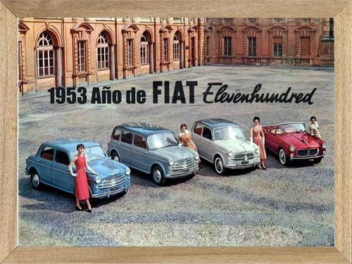 Fiat 1100 Cuadros Posters Carteles Publicidades  M256