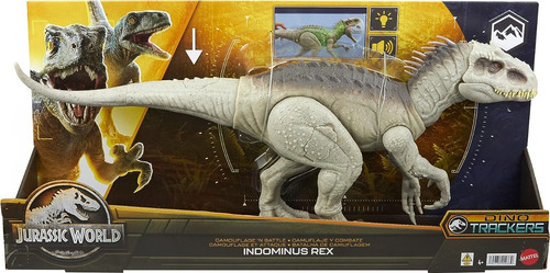 Jurassic World Indominus Rex Camuflaje Y Combate Luz Sonido
