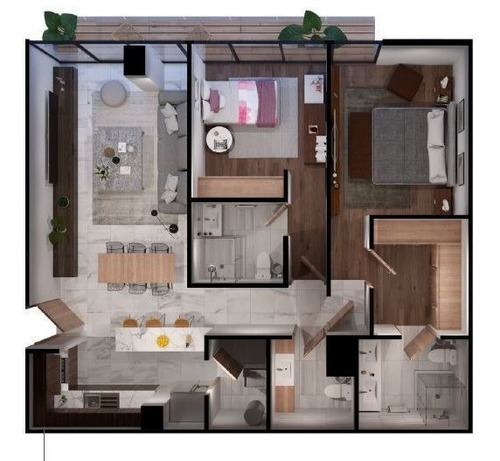 Imagen 2 de 9 de Departamento En Venta En Sierra Vista Con Elevadores