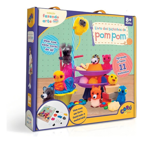 Livro Dos Bichinhos De Pom Pom Aprenda A Fazer +8 Anos