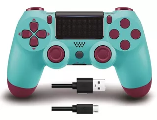 Control Ps4 Berry Blue Compatible Playstation 4 + Cable Usb