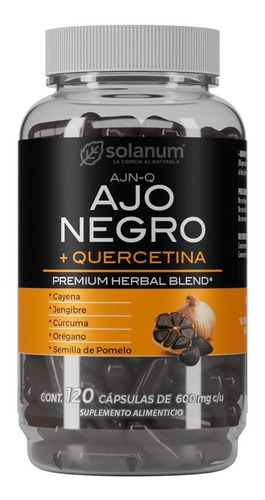 Solanum Ajo Negro + Quercetina 120 Caps 600mg C/u 