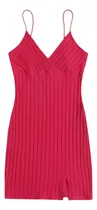 Comprar Vestido Nuevo De Algodón Color Rosa Rojo, Stretch Shein