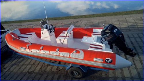 Imagen 10 de 16 de Semirrigido Kiel 500 Equipado Incluye Mercury 60hp Elpt