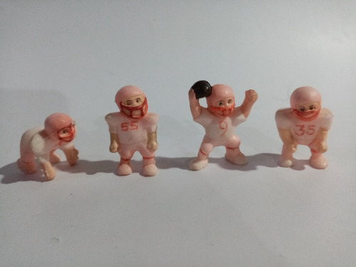 Bootleg Fútbol Americano Lote 4 Figuras Plástico Suave 4cm