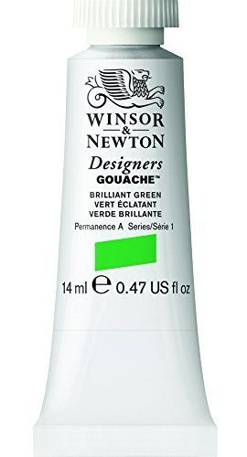 Tubo De Aguache Winsor & Newton, 14ml, Verde Brillante