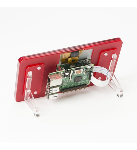 Raspberry Pi 2 Pantalla Display Monitor Touch 7'' Oficial