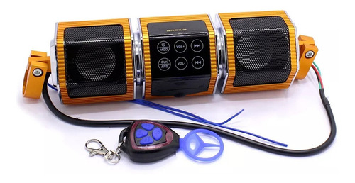 Radio Con Alarma Para Moto/bluetooth/parlantes - Tyt