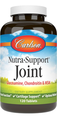 Nutra Glucosamina Condroitina Y Msm Carlson 120 Tabletas