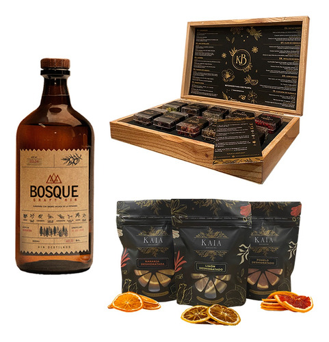 Mixologia Caja Kaia X10 Botanicos + Cítricos X3 + Bosque Gin