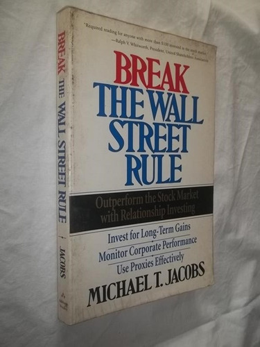 Livro - Break The Wall Street Rule - Michael T. Jacobs 