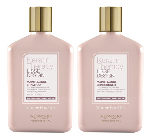 Shampoo Post Alisado + Conditioner Alfaparf Keratin Therapy