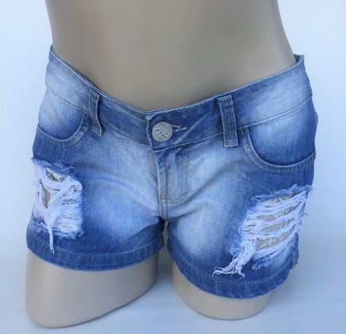 shorts jeans feminino blue steel