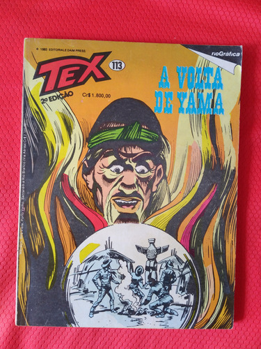 Tex Nº113 A Volta De Yama 2ª Edição Ed. Riográfica