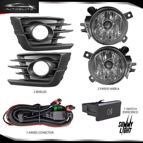 Kit Faros Niebla Para Gol 2017 2018 Biseles Arnes Switch