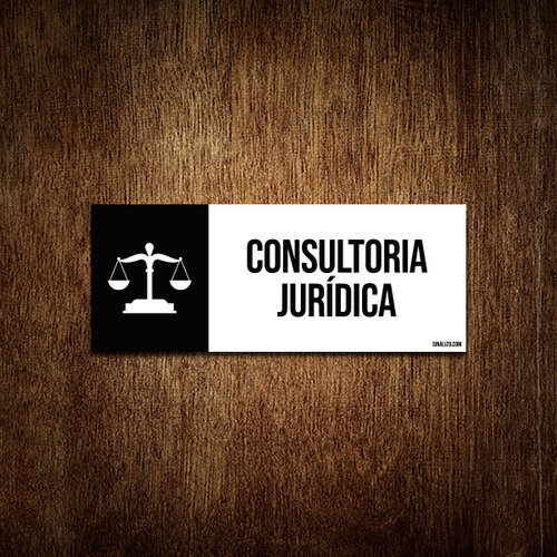 Placa Setor Ícone - Consultoria Jurídica 23x9
