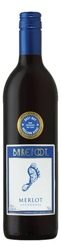 Vino Tinto Barefoot Merlot 750ml