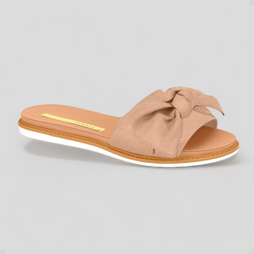 Imagem 1 de 1 de Sandália Chinelo Feminino Slide Moleca Laço