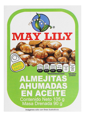 2 Pzs May Lily Almejitas Ahumadas En Aceite 105