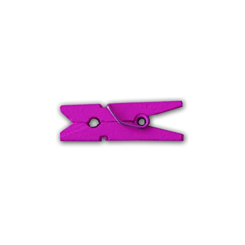 Mini Broches De Madera 25mm 200u Purple