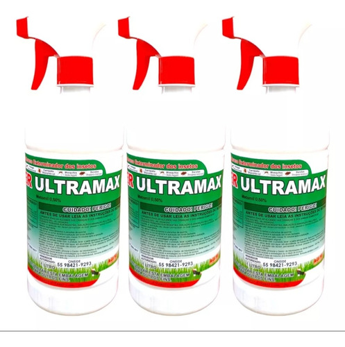 Super Ultramax Kit 3  Mata Insetos Biodegradável Repelente