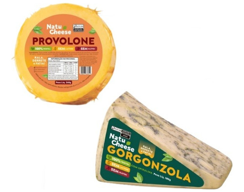 Kit Provolone E Gorgonzola Natucheese - Sem Lactose Vegano