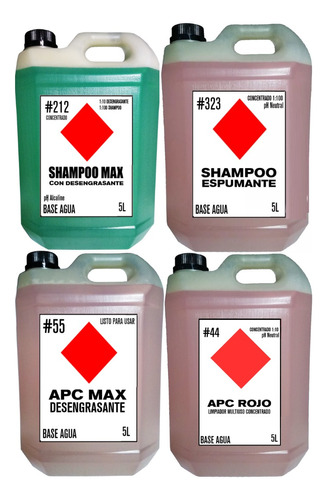 Kit Shampoo + Apc Limpiador Multiproposito Desengrasante