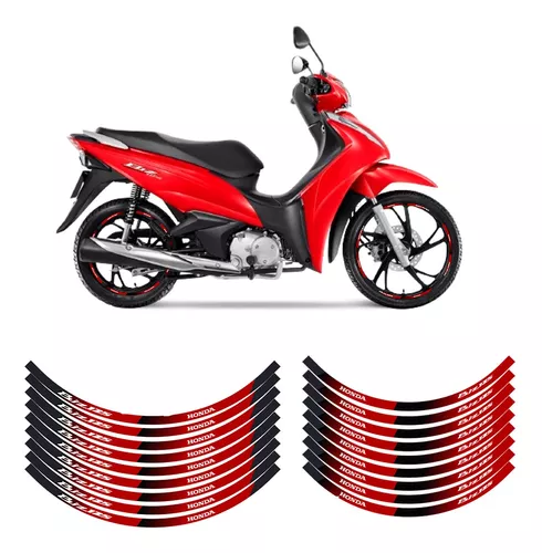 Adesivo Honda Biz 125 - 2 Adesivos Moto Honda 12 cores em Vinil