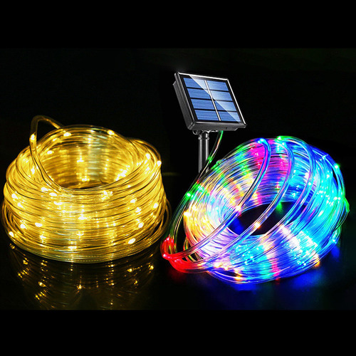 Yy Cadena De Tubos Led Solares De Luces Decorativas Para